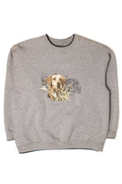 Vintage Embroidered Golden Retriever Sweatshirt (1990s)