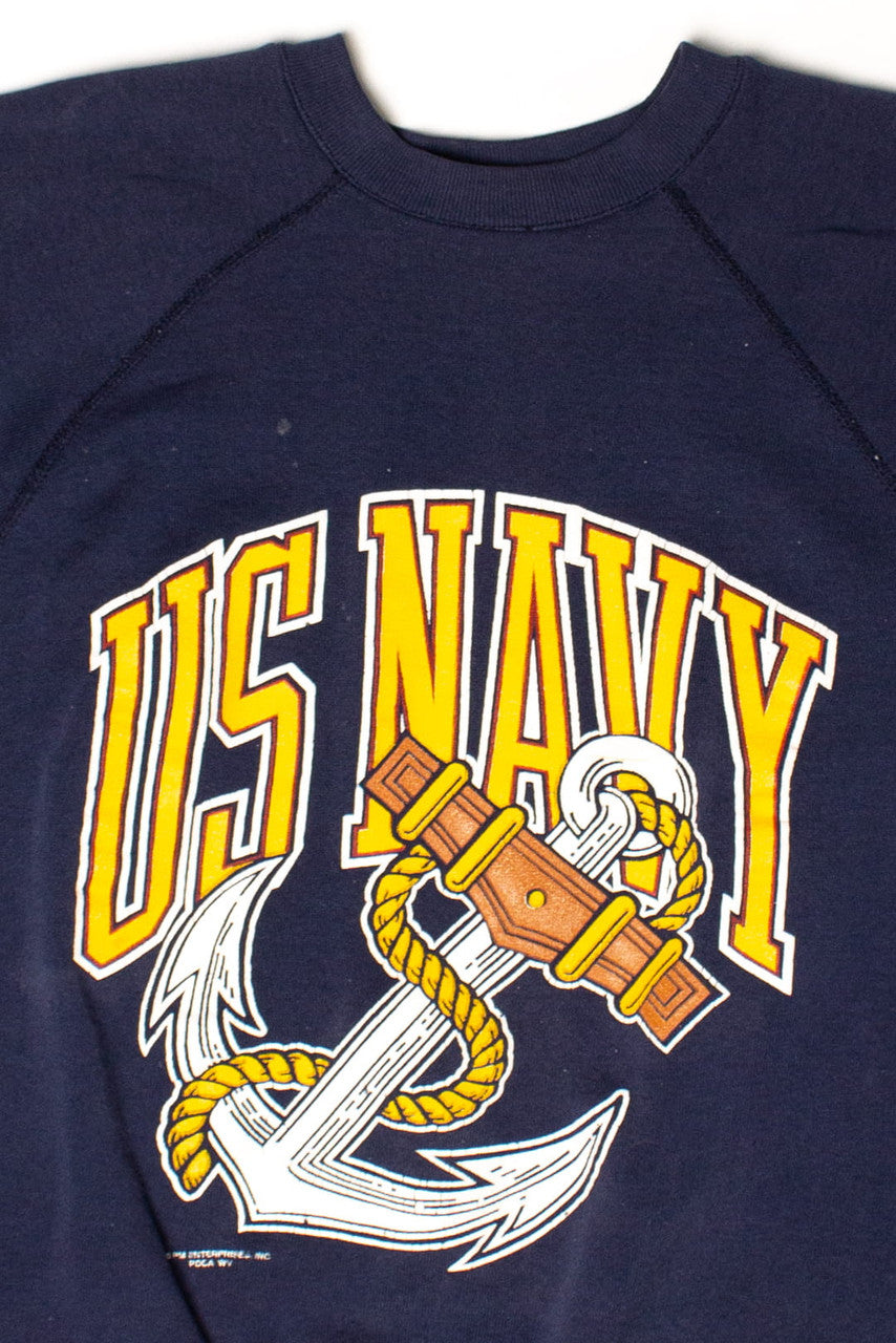 Vintage US Navy Anchor Sweatshirt (1990s)