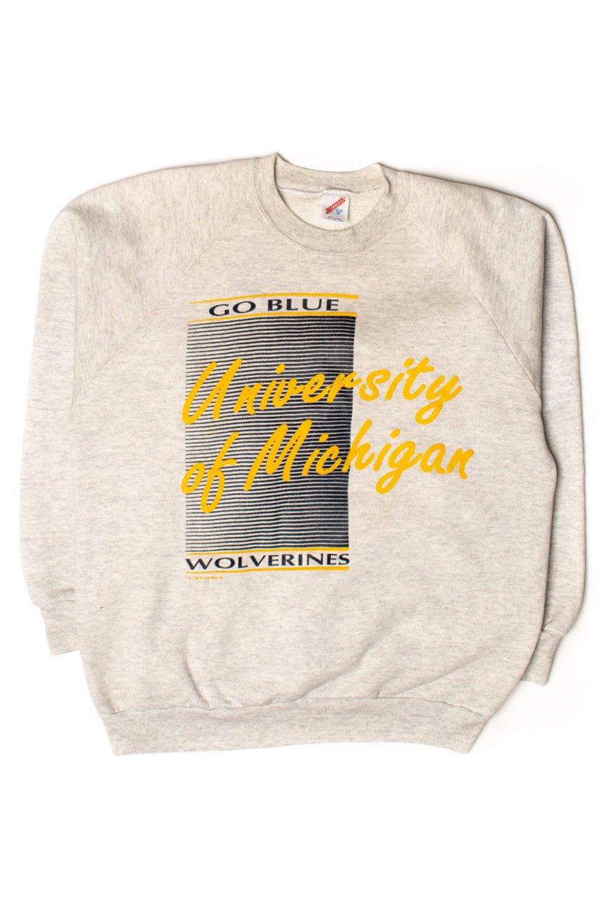 Vintage University Of Michigan Go Blue Sweatshirt (1990s)