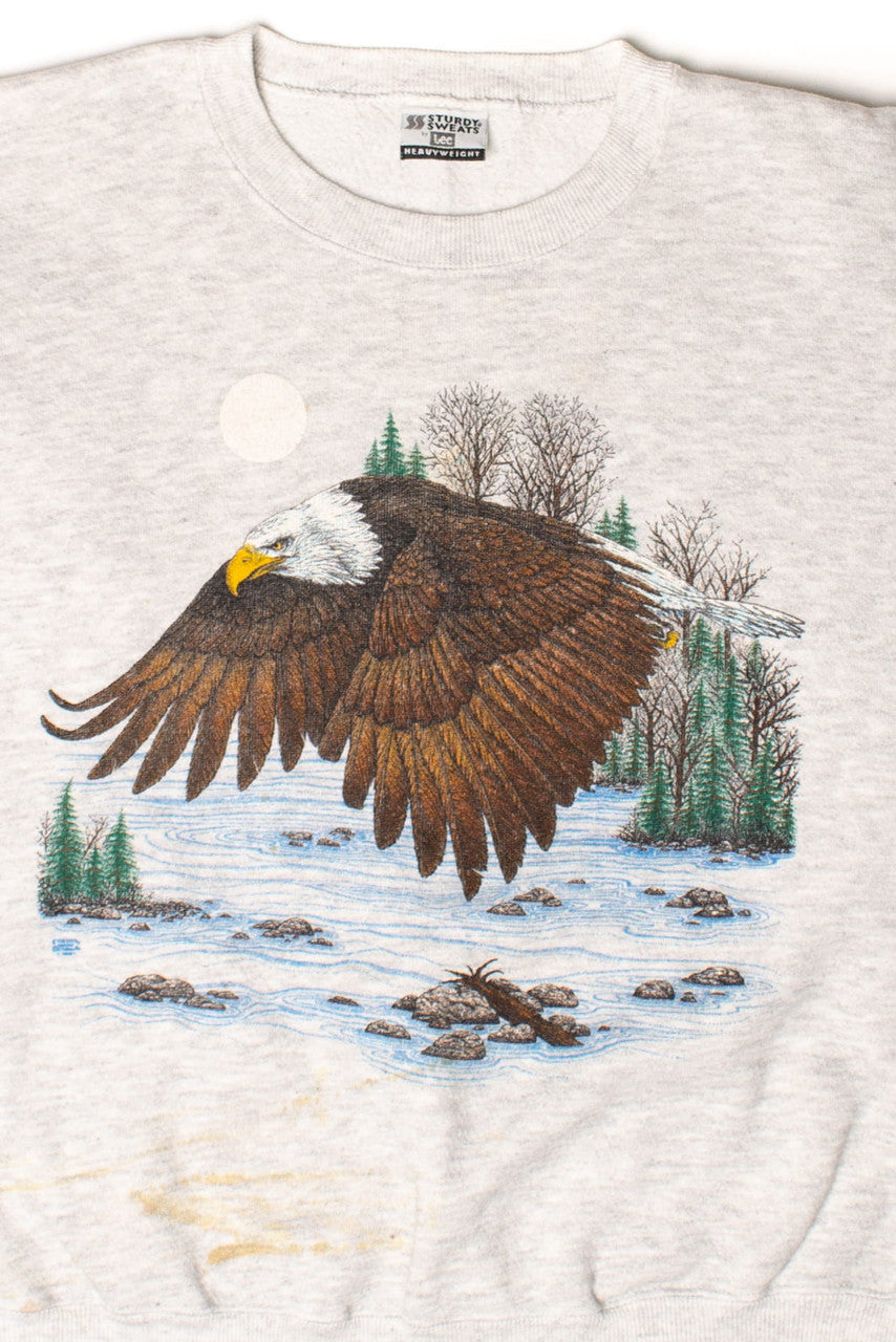 Vintage Flying Bald Eagle Sweatshirt (1990s)
