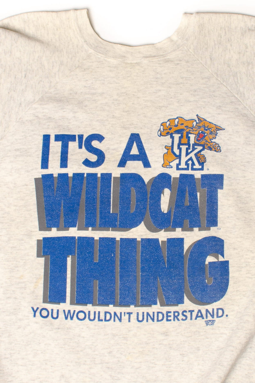 Vintage University Of Kentucky Wildcat Thing Sweatshirt Dress (1990s)