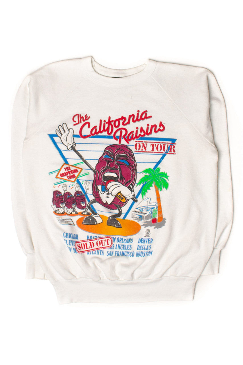Vintage California Raisins On Tour Sweatshirt (1987)