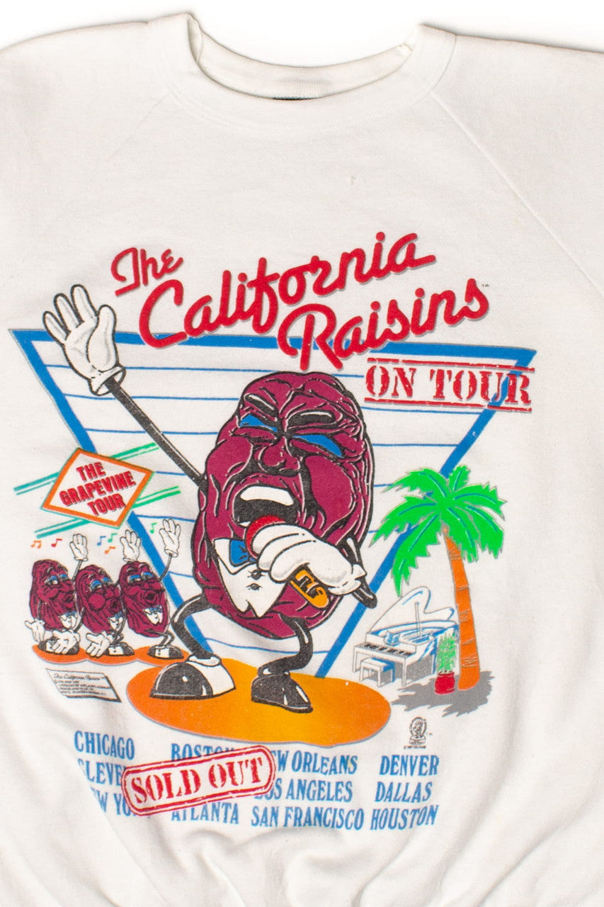 Vintage California Raisins On Tour Sweatshirt (1987)