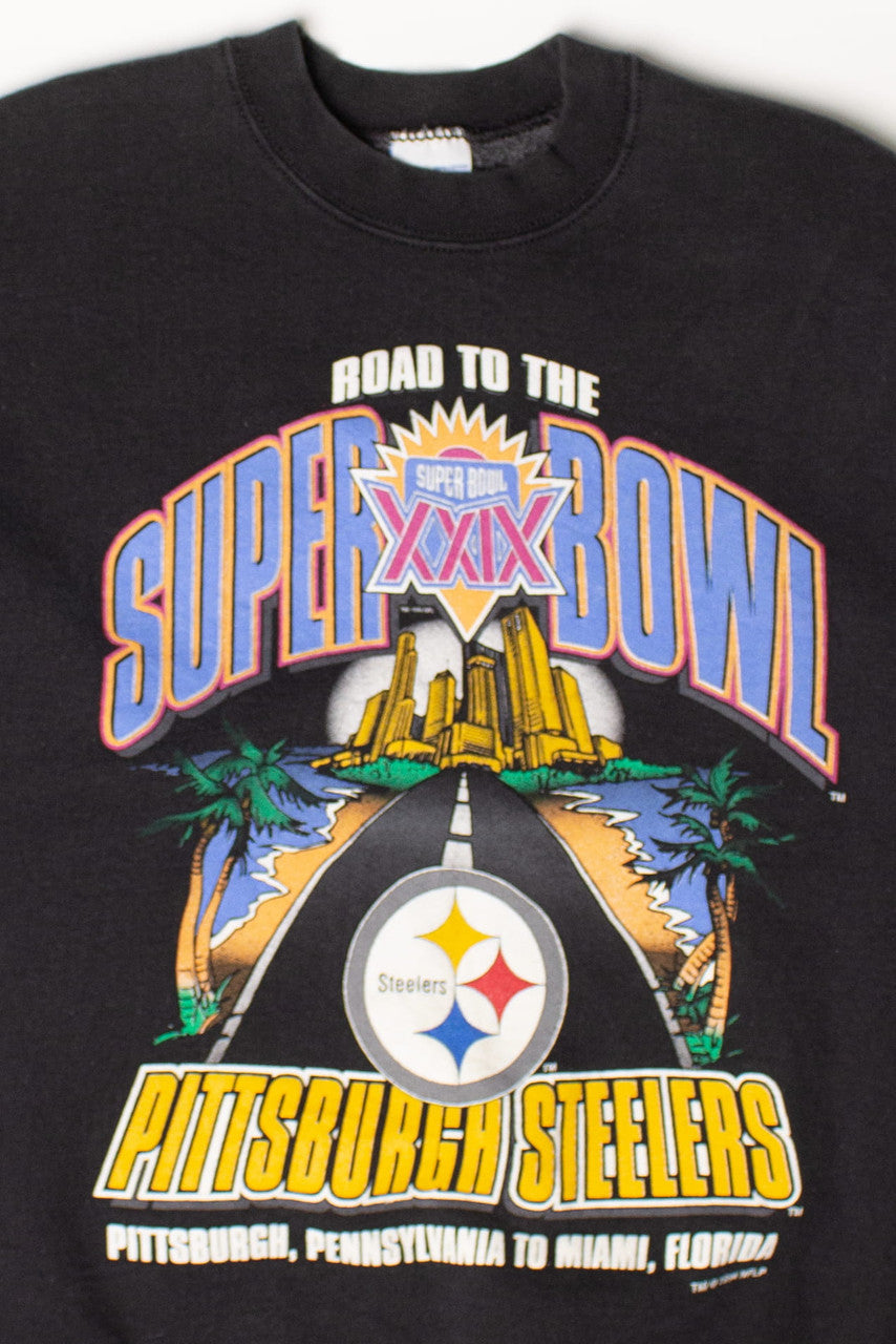Vintage Pittsburgh Steelers Road To Super Bowl XXIX Sweatshirt (1994)