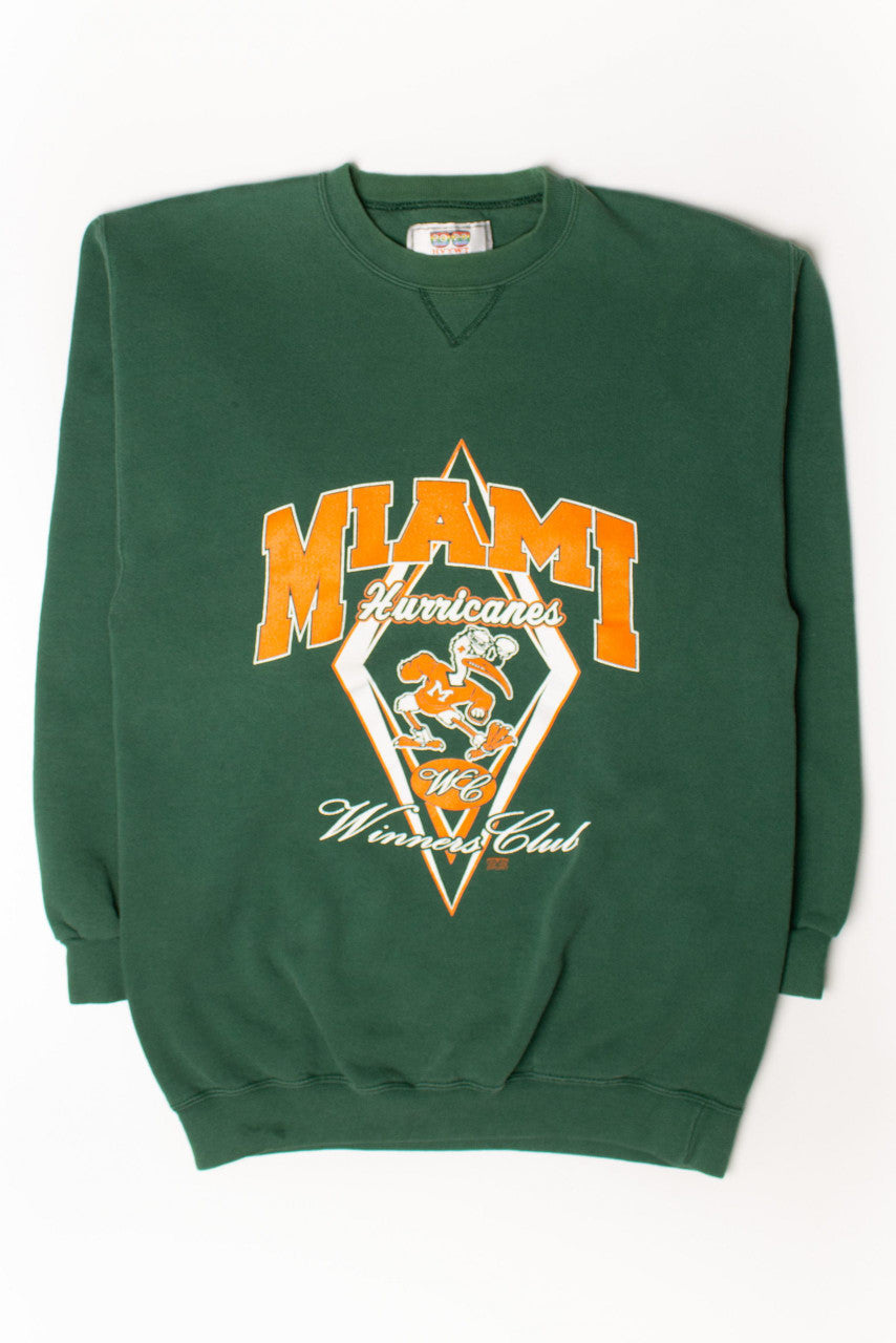 Vintage Miami Hurricanes Winners Club Sweatshirt (1990s)