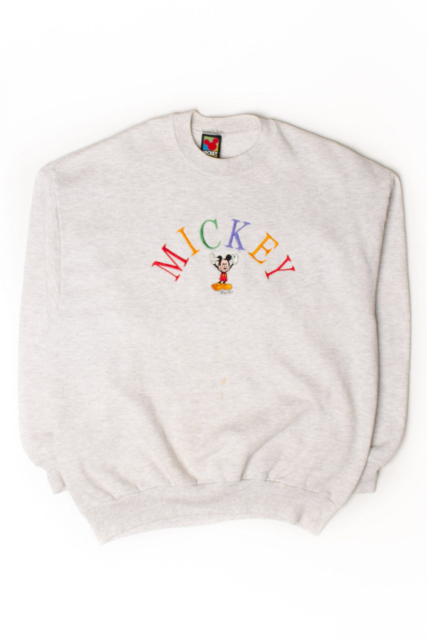 Vintage Embroidered Mickey Sweatshirt (1990s)