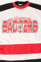 Vintage Striped Wisconsin Badgers Lightweight Sweatshirt (1990s)