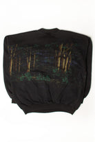 Vintage Night Deer All Over Graphic Sweatshirt (1990s)