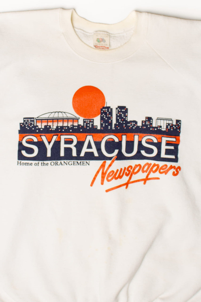 Vintage Syracuse Newspapers Sweatshirt (1980s) 1