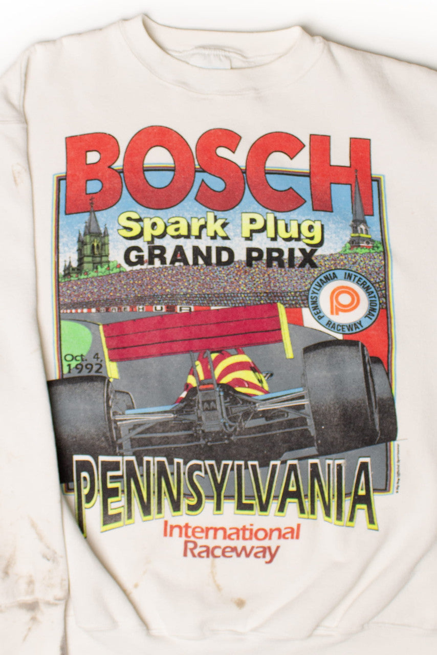 Vintage Bosch Spark Plug Grand Prix Sweatshirt (1990s)