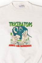 Vintage Triceratops Armed & Dangerous Sweatshirt (1990s)