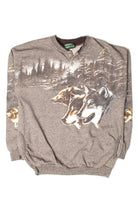 Vintage Wolf Pack All Over Graphic Sweatshirt (1990s)