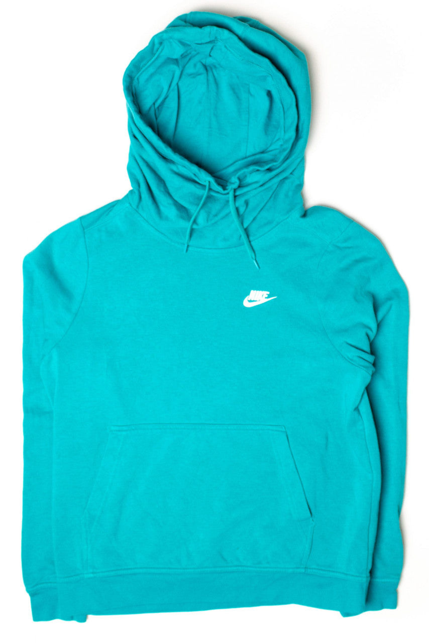 Teal Nike Cowl Neck Hoodie (2000s)