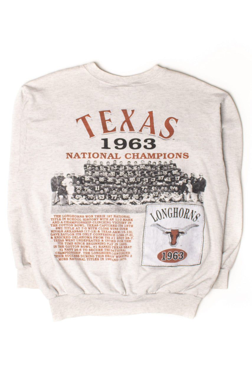 Vintage Texas Longhorns 1963 Cotton Bowl Champions Sweatshirt (1990s)
