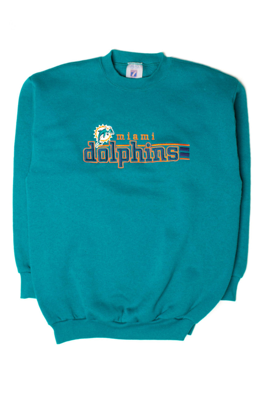 Vintage Embroidered Miami Dolphins Sweatshirt (1990s) 1