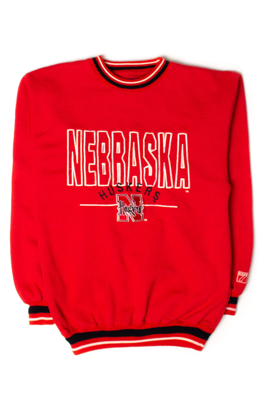 Vintage Nebraska Huskers Sweatshirt (1990s) 4