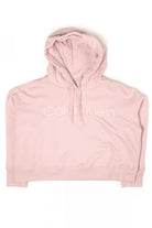 Dusty Pink Cropped Calvin Klein Hoodie (2000s)