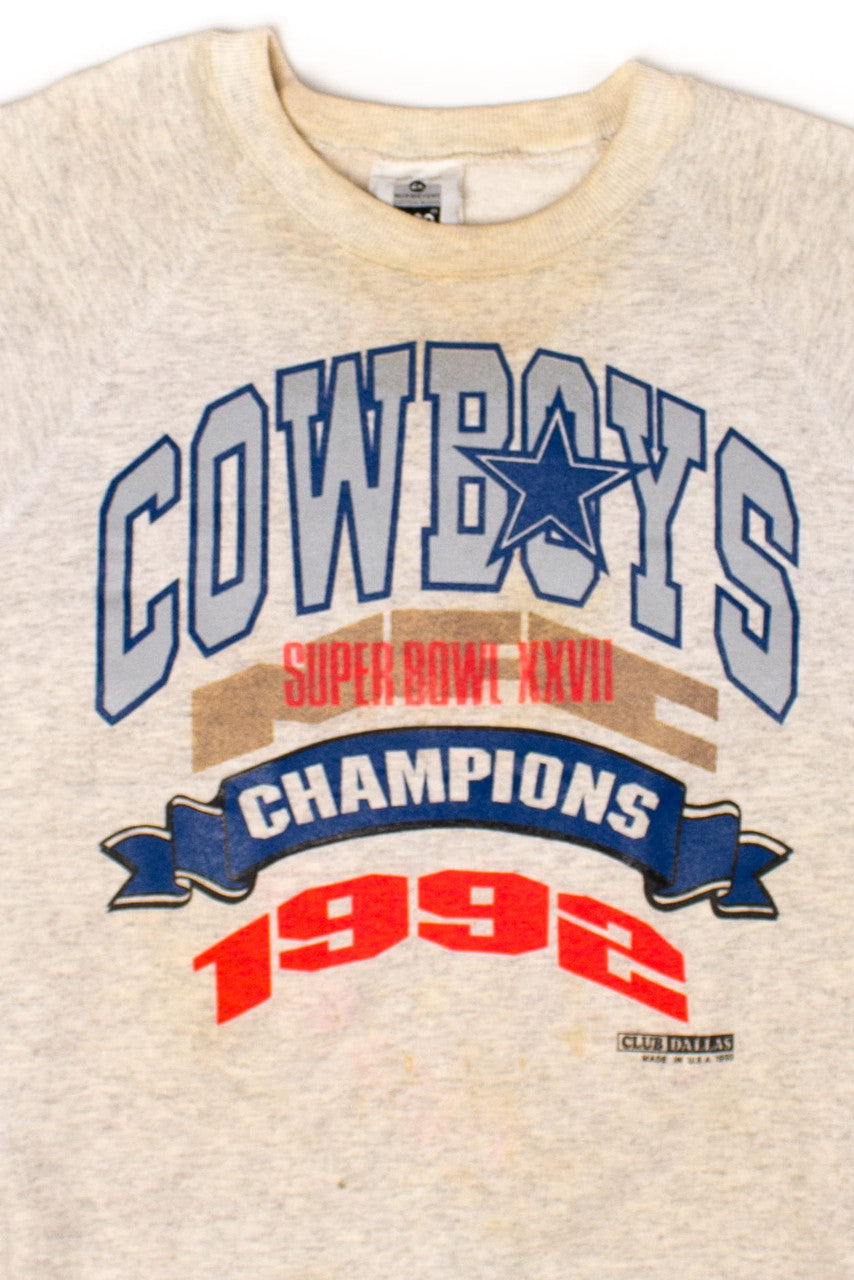 Vintage Dallas Cowboys Super Bowl XXVII Champions Sweatshirt (1992)