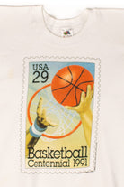 Vintage Basketball Centennial Stamp Sweatshirt (1991)
