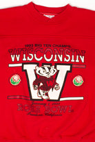 Vintage Wisconsin Badgers Rose Bowl Sweatshirt (1993)