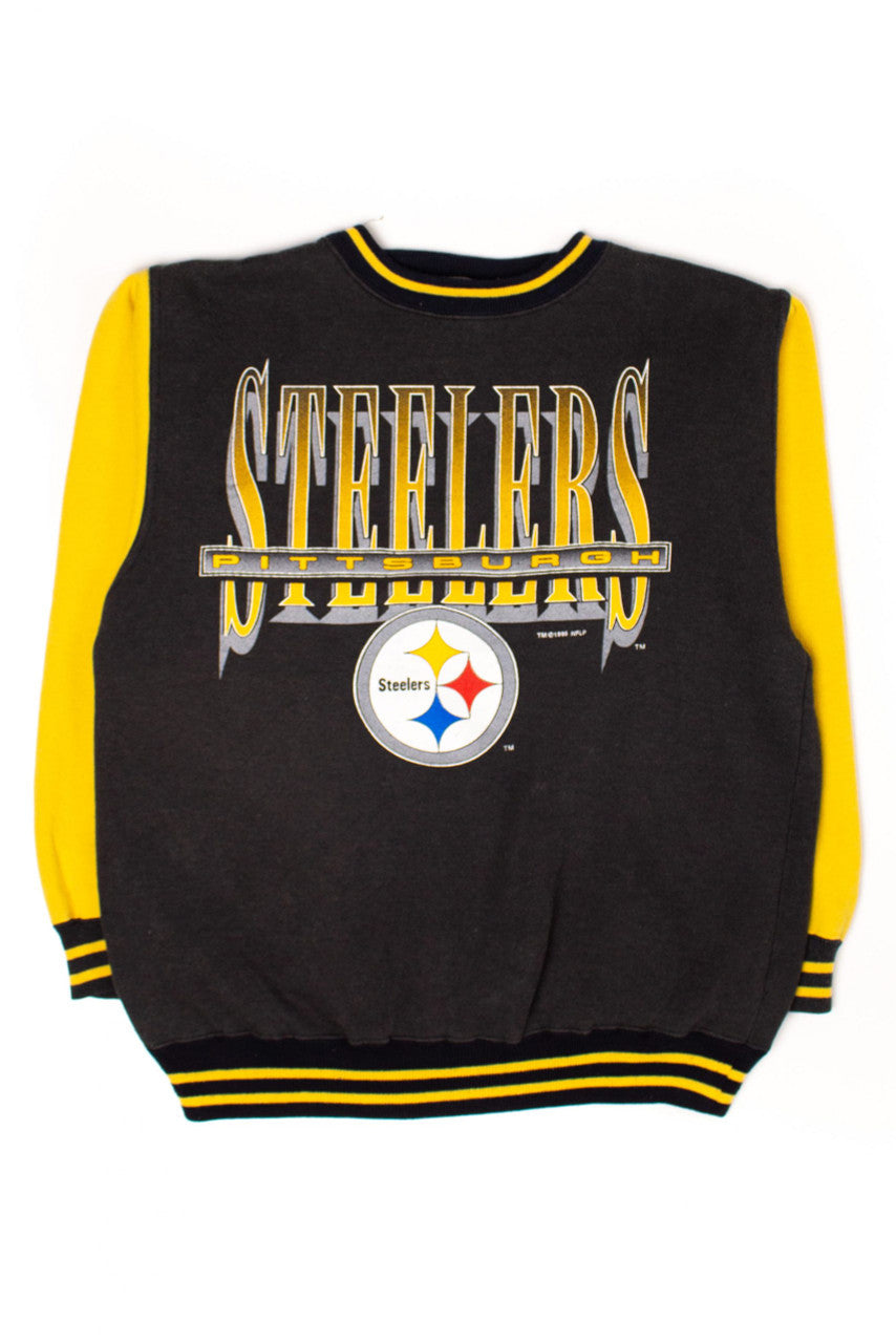 Vintage Color Block Pittsburgh Steelers Sweatshirt (1995)