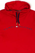 Red Tommy Hilfiger Cowl Neck Sweatshirt (2000s)