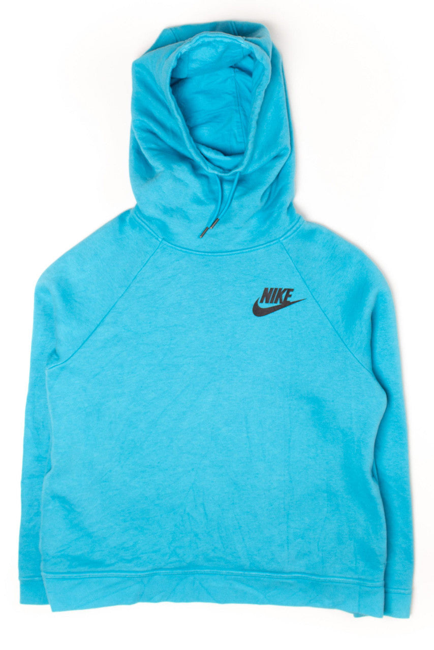 Light Blue Nike Cowl Neck Hoodie (2000s)