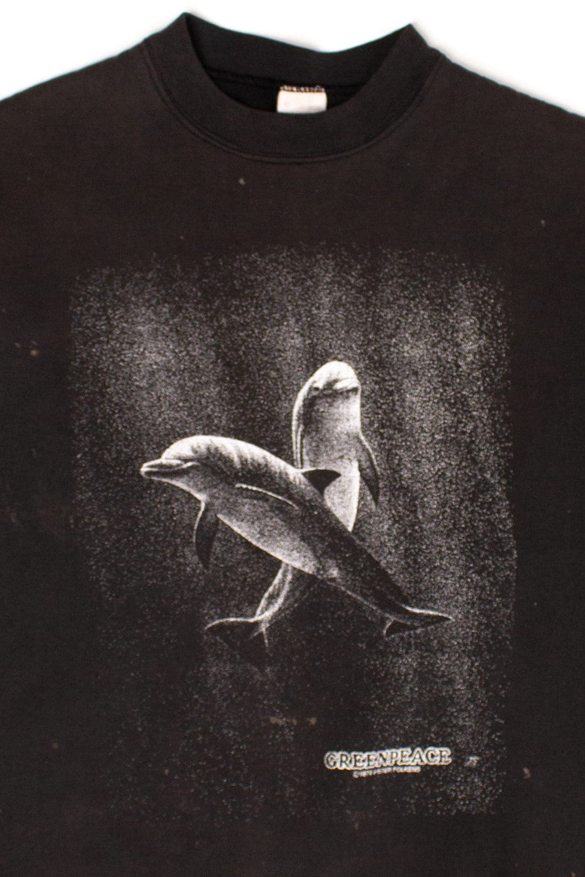 Vintage Greenpeace Dolphins Sweatshirt (1980s)