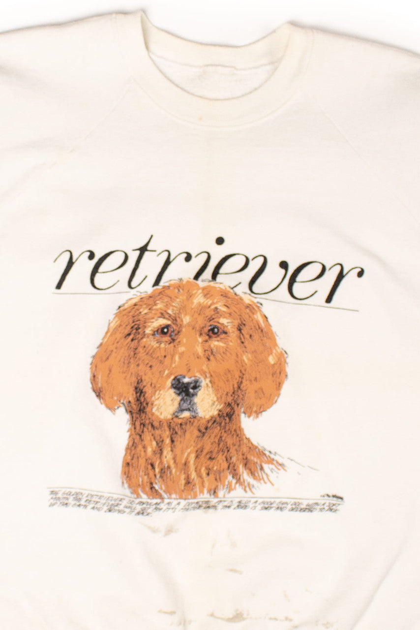 Vintage Retriever Dog Sweatshirt (1988)