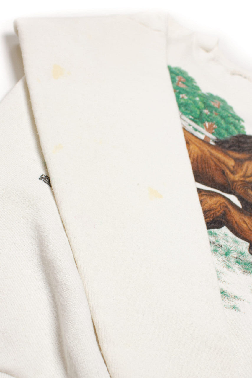 Vintage Running Horses Sweatshirt (1990s)