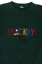 Vintage Dark Green Mickey Sweatshirt (1990s)