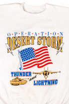 Vintage Desert Storm Thunder and Lightning Sweatshirt (1991)