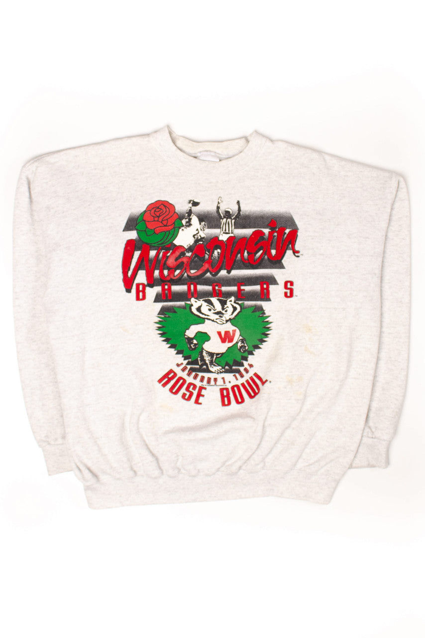 Vintage Wisconsin Badgers Rose Bowl Sweatshirt (1994) 1