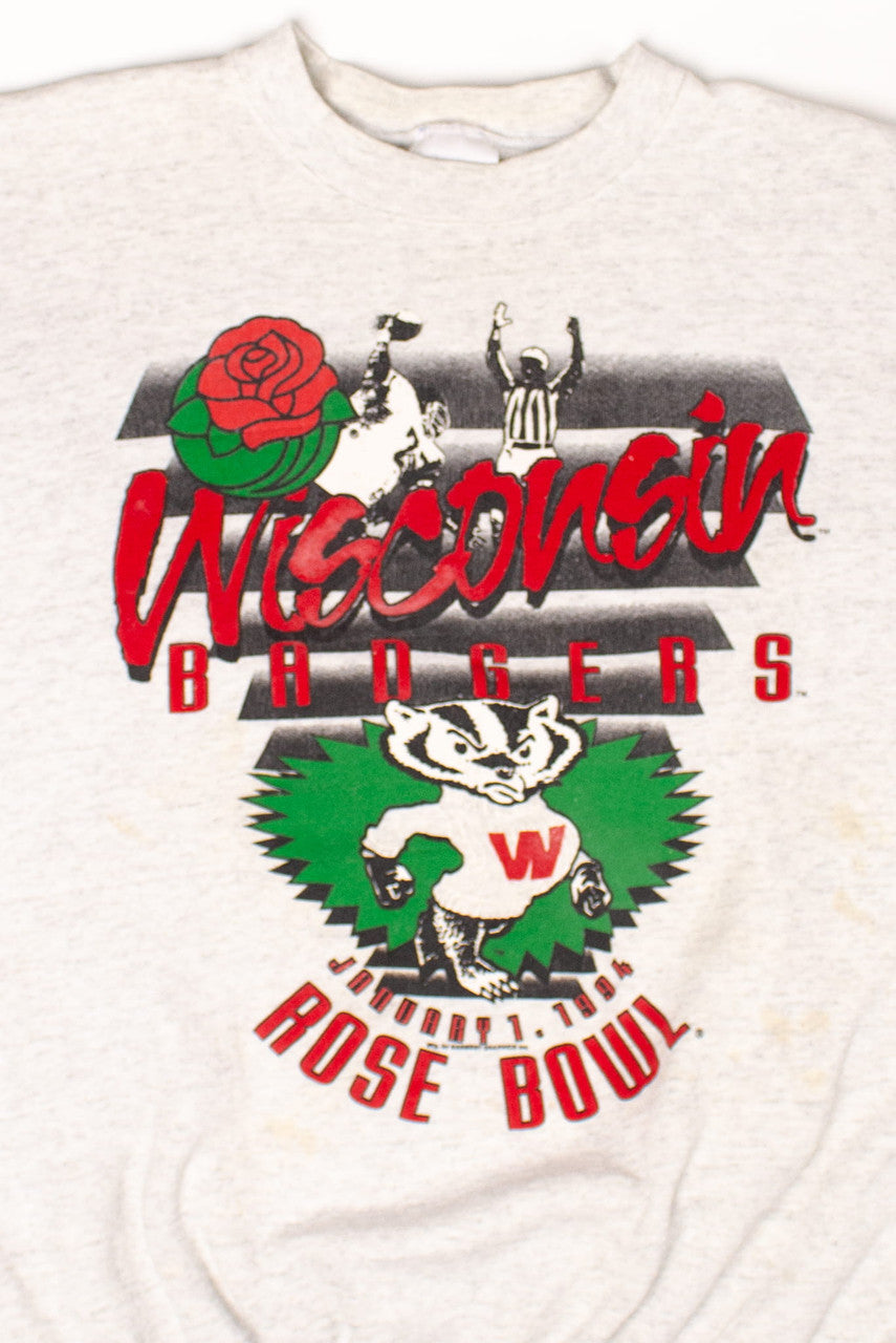 Vintage Wisconsin Badgers Rose Bowl Sweatshirt (1994) 1