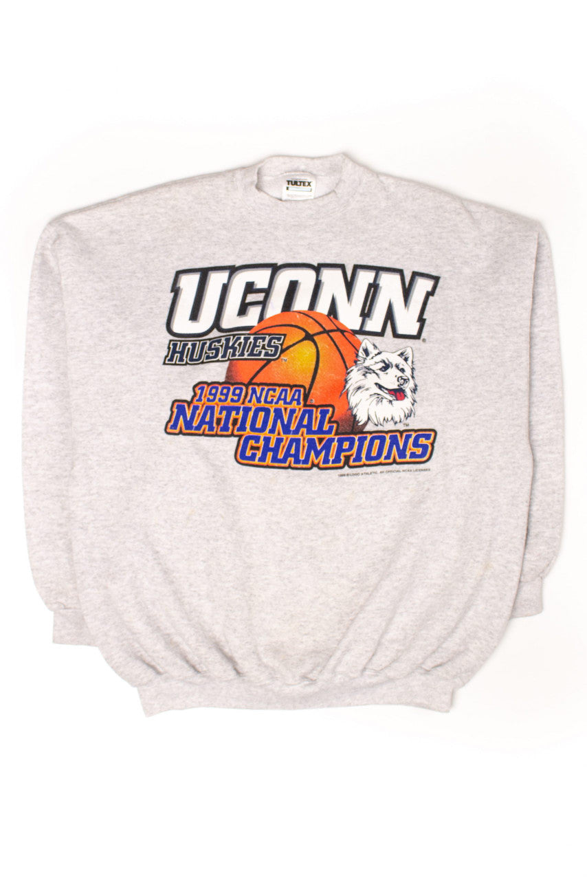 Vintage UConn Huskies NCAA Champions Sweatshirt (1999)