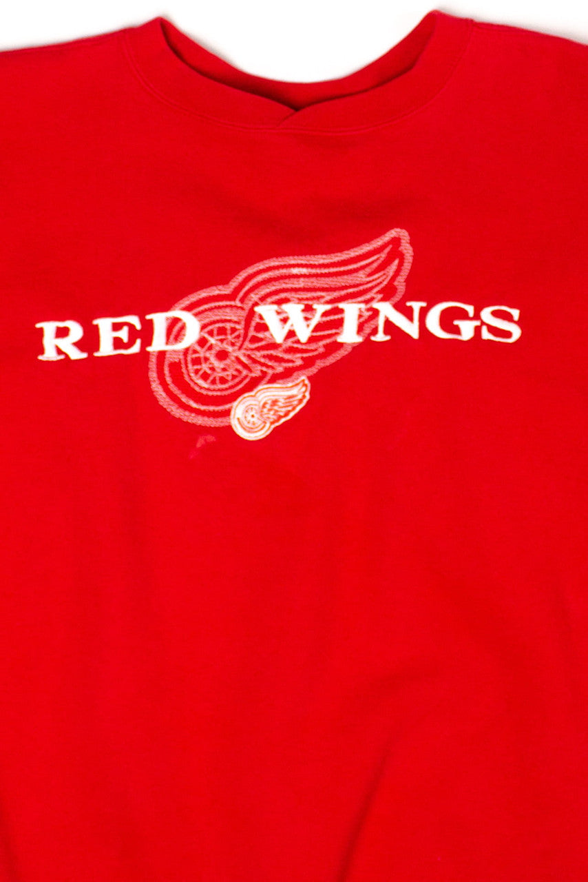 Vintage Embroidered Detroit Red Wings Sweatshirt (1990s)