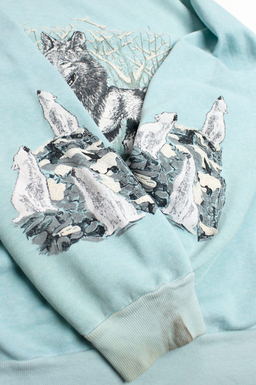Vintage Alaska Wolves Sweatshirt (1990)