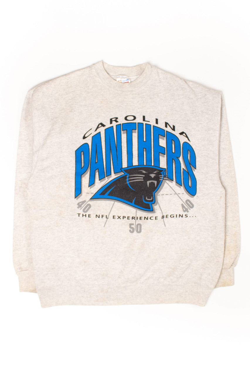 Vintage Carolina Panthers 'The NFL Experience Begins' Sweatshirt (1990s)