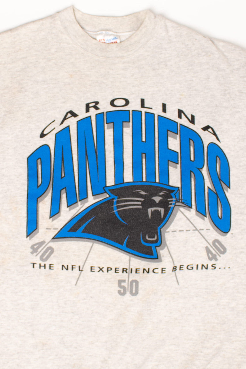 Vintage Carolina Panthers 'The NFL Experience Begins' Sweatshirt (1990s)