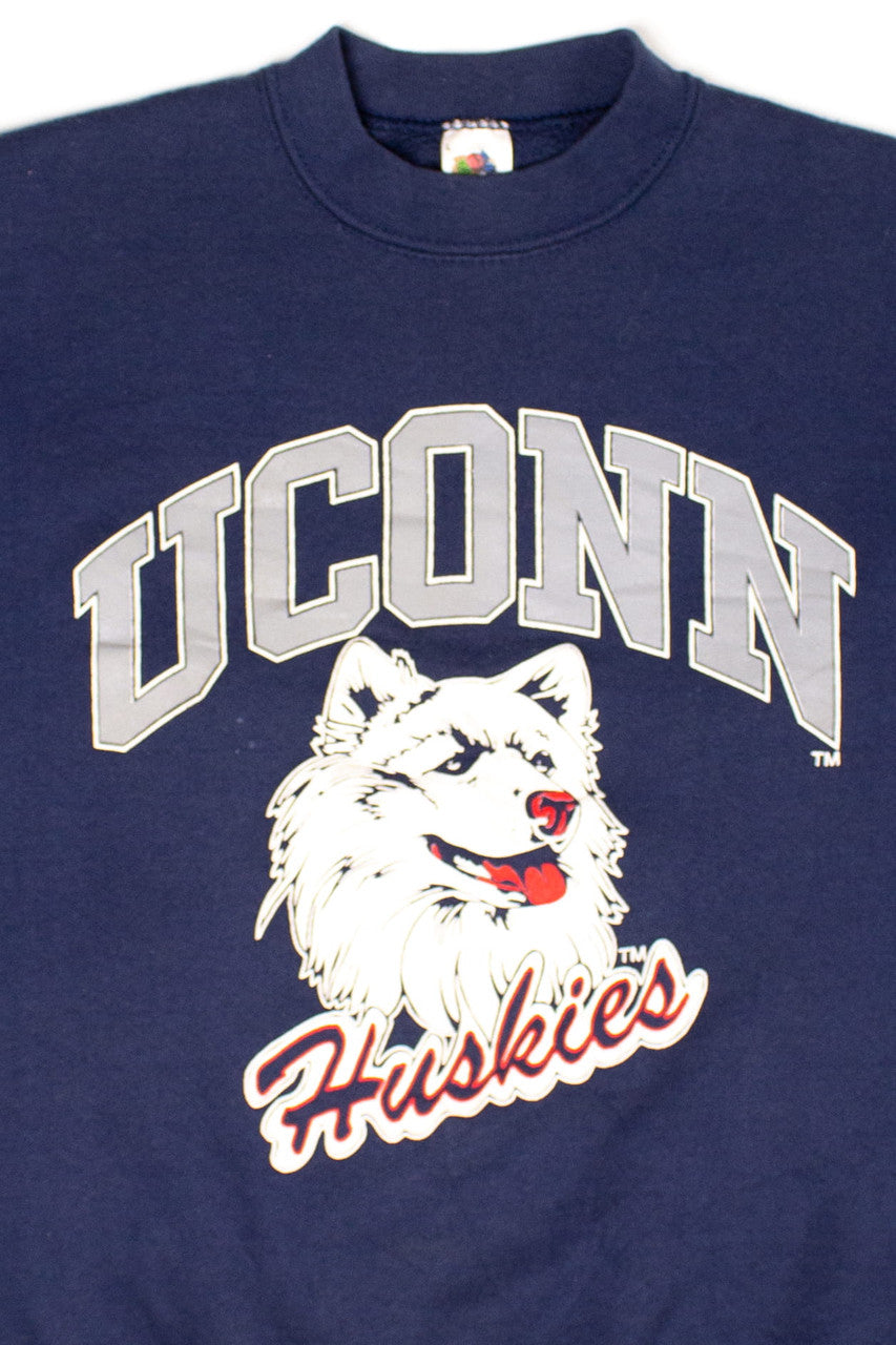 Vintage UConn Huskies Sweatshirt (1990s) 1