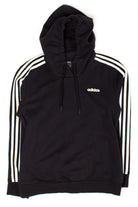 Black Adidas Striped Sleeve Hoodie (2000s)