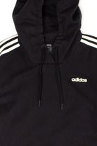 Black Adidas Striped Sleeve Hoodie (2000s)