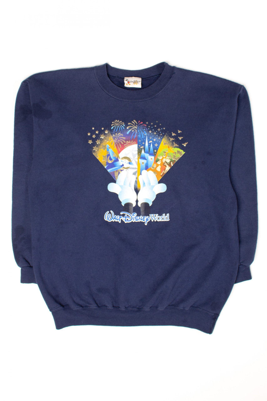 Vintage Walt Disney World Mickey Hands Sweatshirt (1990s)