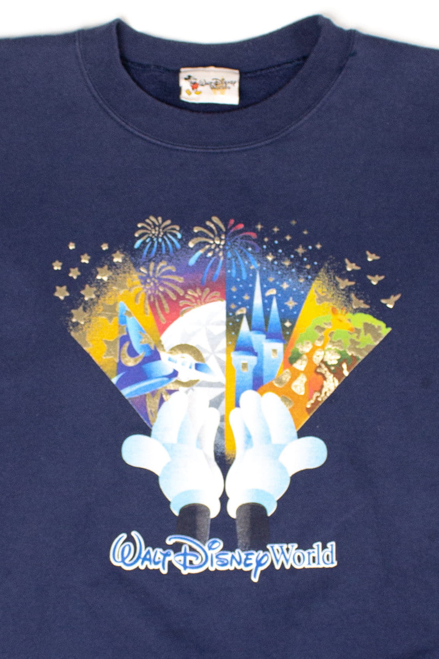 Vintage Walt Disney World Mickey Hands Sweatshirt (1990s)