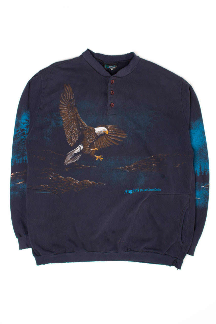Vintage Angler's On Lac Courte Oreilles Sweatshirt (1990s)