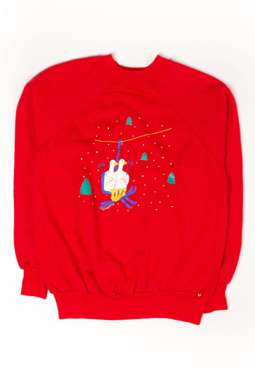 Vintage Ski Lift Geese Sweatshirt (1990s)