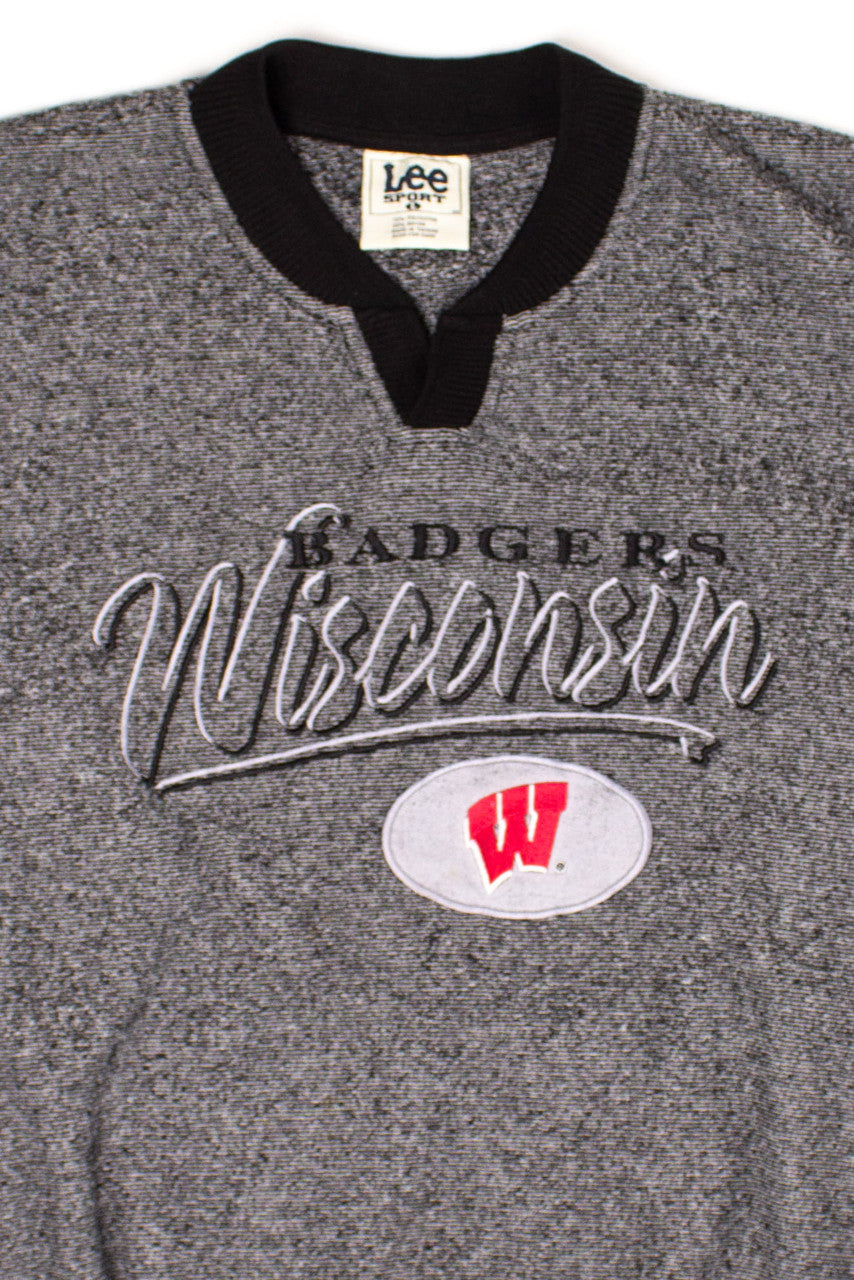 Vintage Wisconsin Badgers Terry Cloth Sweatshirt (1990s)