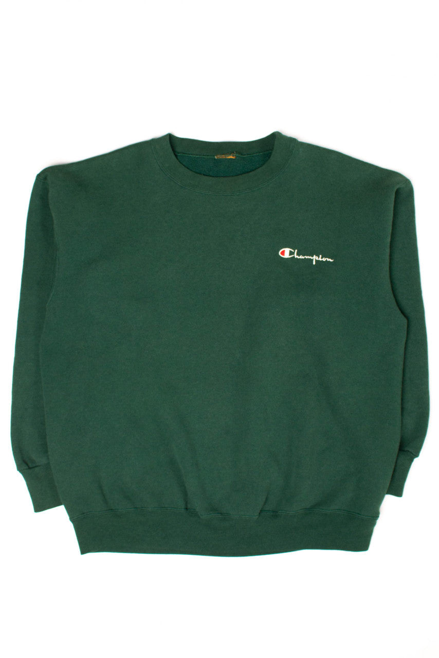 Vintage Dark Green Champion Sweatshirt (1990s)