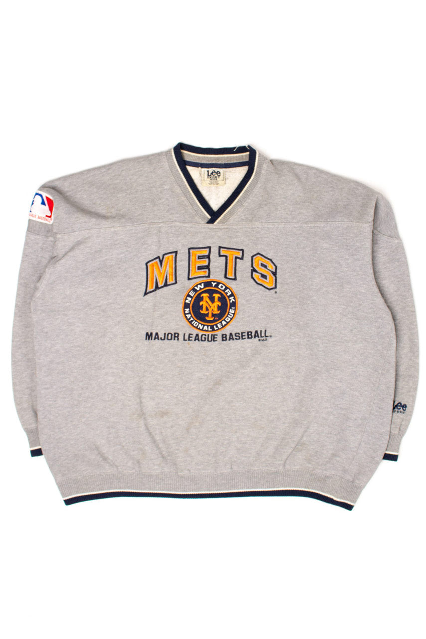 Vintage New York Mets V-Neck Sweatshirt (1990s)