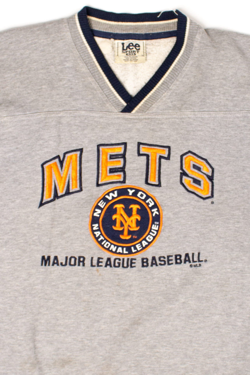 Vintage New York Mets V-Neck Sweatshirt (1990s)